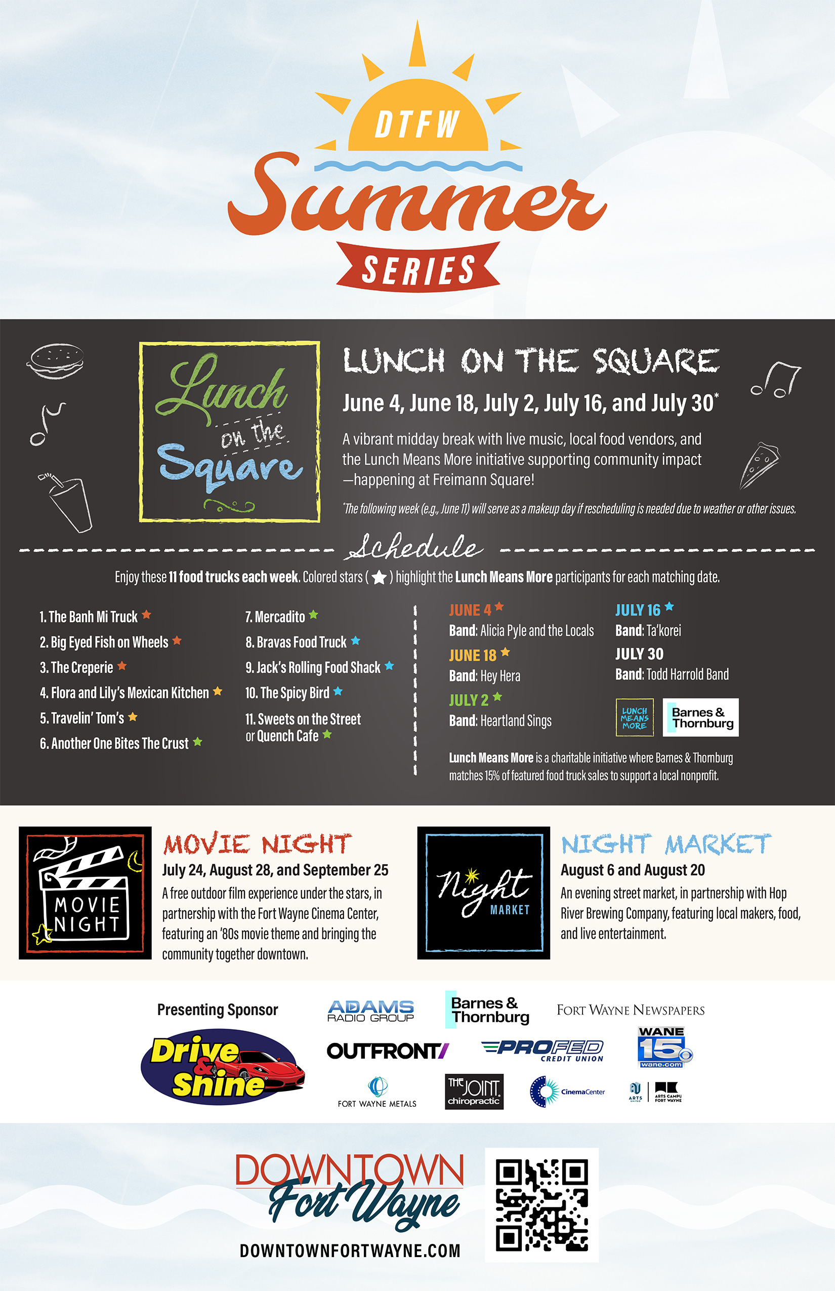 DTFW Summer Series poster