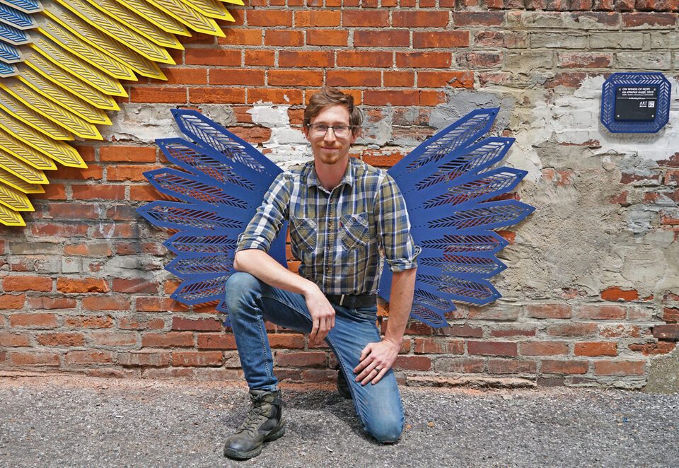 Public Art Commission and Downtown Fort Wayne Celebrate an Addition to the Ukraine Sculpture in Downtown Fort Wayne